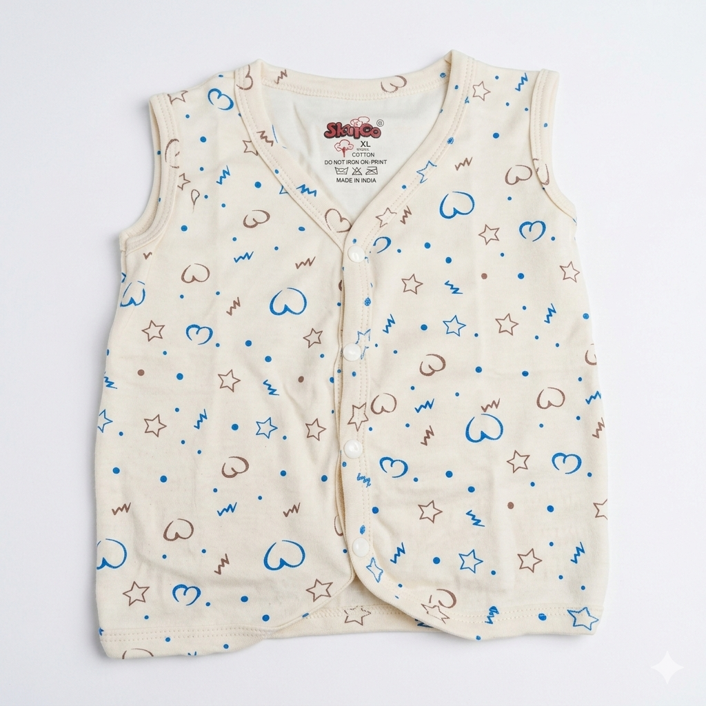 SkinCo Jabala Flower – Soft Cotton Sleeveless Baby Jabla (3 Piece Pack)