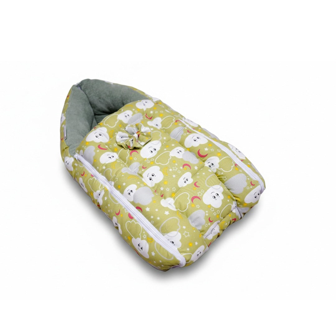 Baby Wrapper – Two in One (Iris Design) | Soft & Cozy Baby Carrier Nest