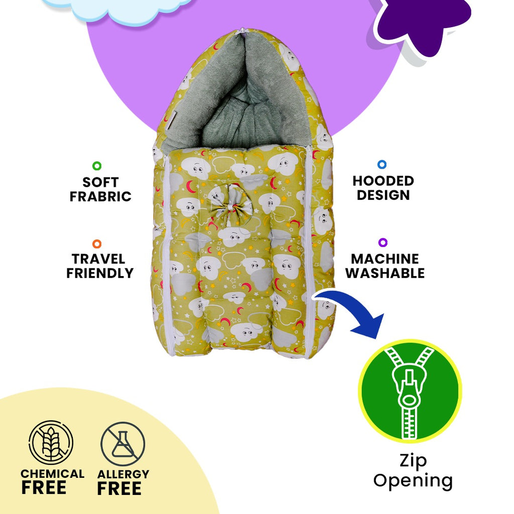 Baby Wrapper – Two in One (Spenzy Design) | Soft & Cozy Baby Carrier Nest