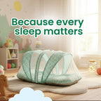 Tulip Net Bed – Foldable Baby Mosquito Net Bed with Soft Mattress & Pillow