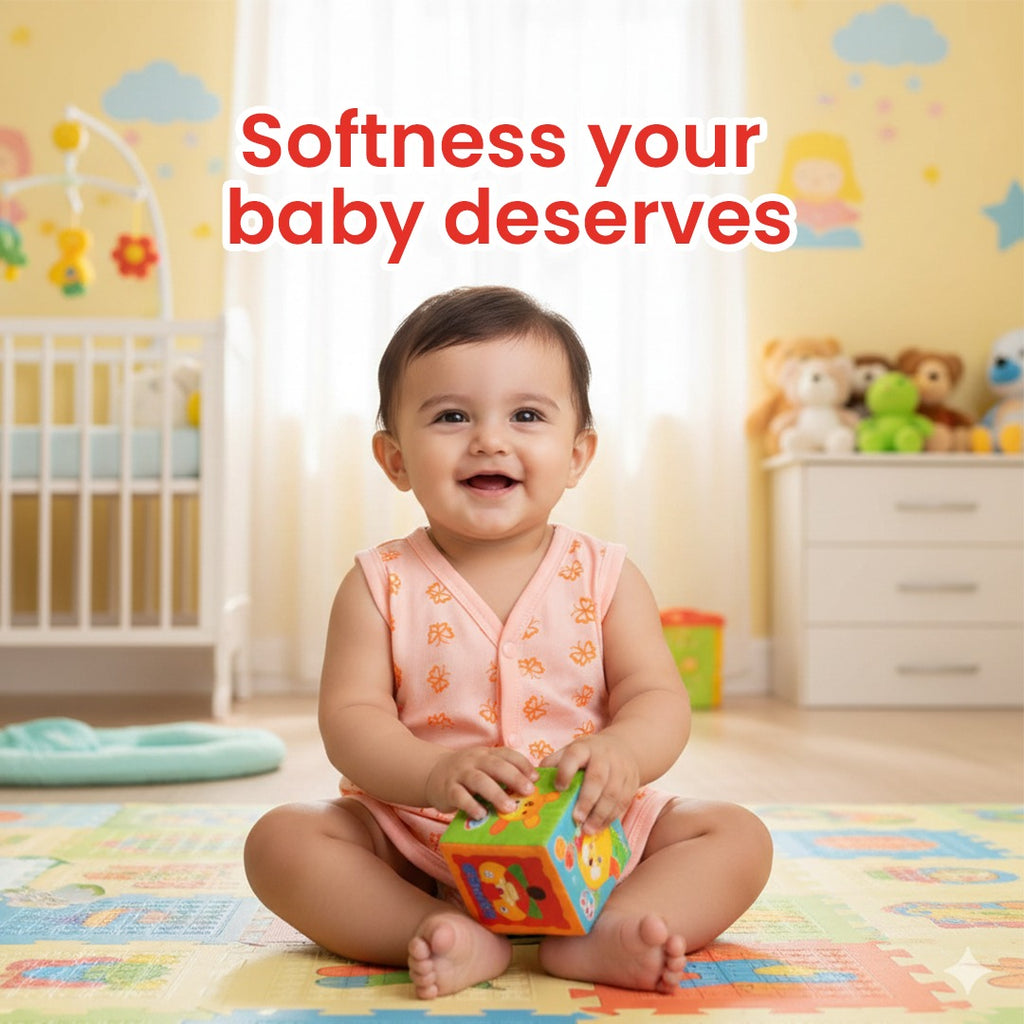 SkinCo Jabala Flower – Soft Cotton Sleeveless Baby Jabla (3 Piece Pack)