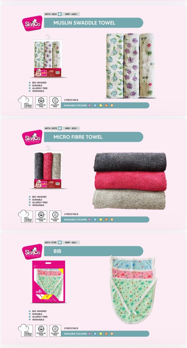 Micro Fibre Baby Towel – Super Absorbent & Soft (3-Piece Pack)