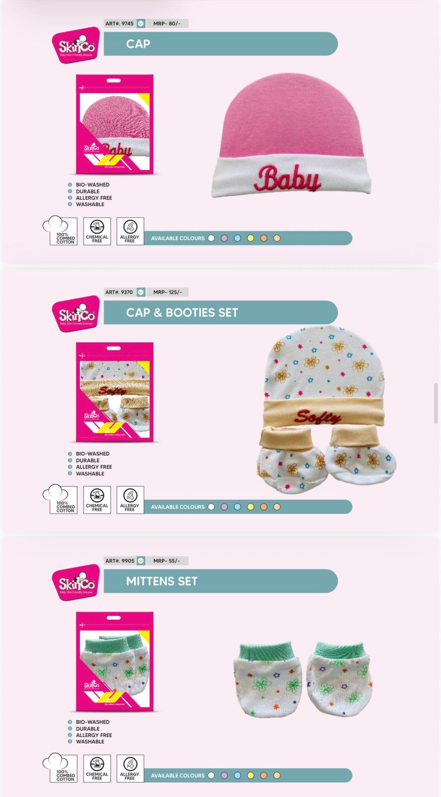 Baby Mittens Set – Soft Hand Protection for Newborns