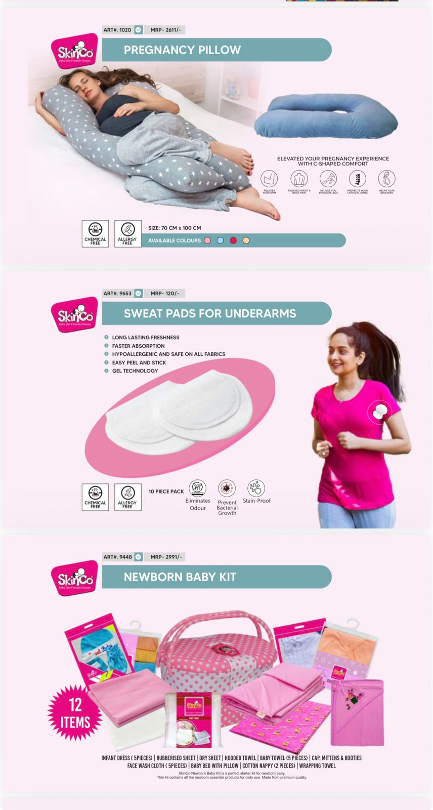 SkinCo Newborn Baby Gift Set – 12-Piece Complete Essential Kit for Newborn Care