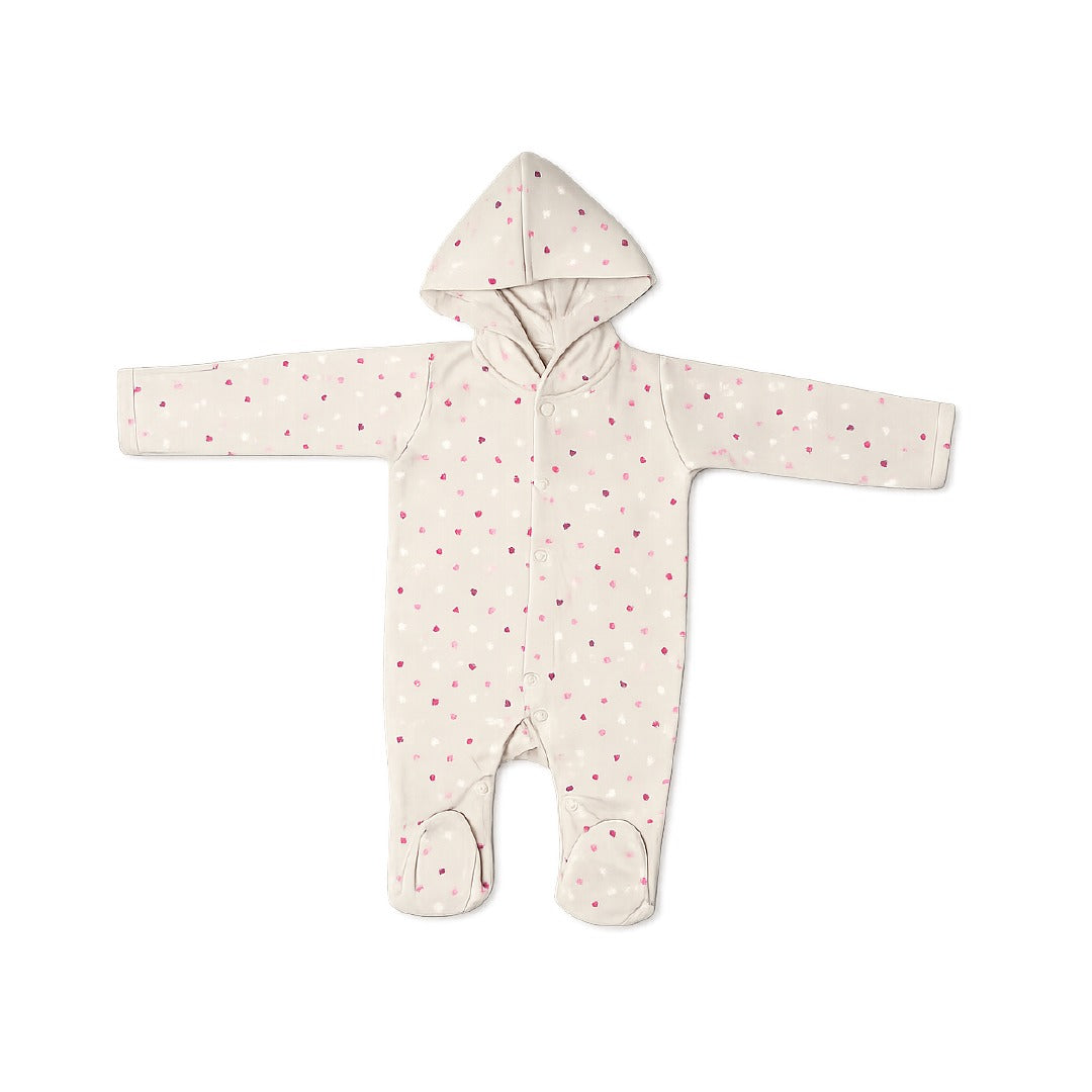 Hooded Baby Cotton Jumpsuit | Soft & Cozy Full Sleeve Romper