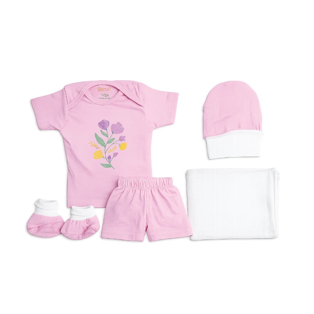 SkinCo Gift Set V (Unisex) – 5 Piece Premium Baby Clothing Set