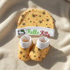 Cap & Booties Set – Cozy Head and Footwear for Babies