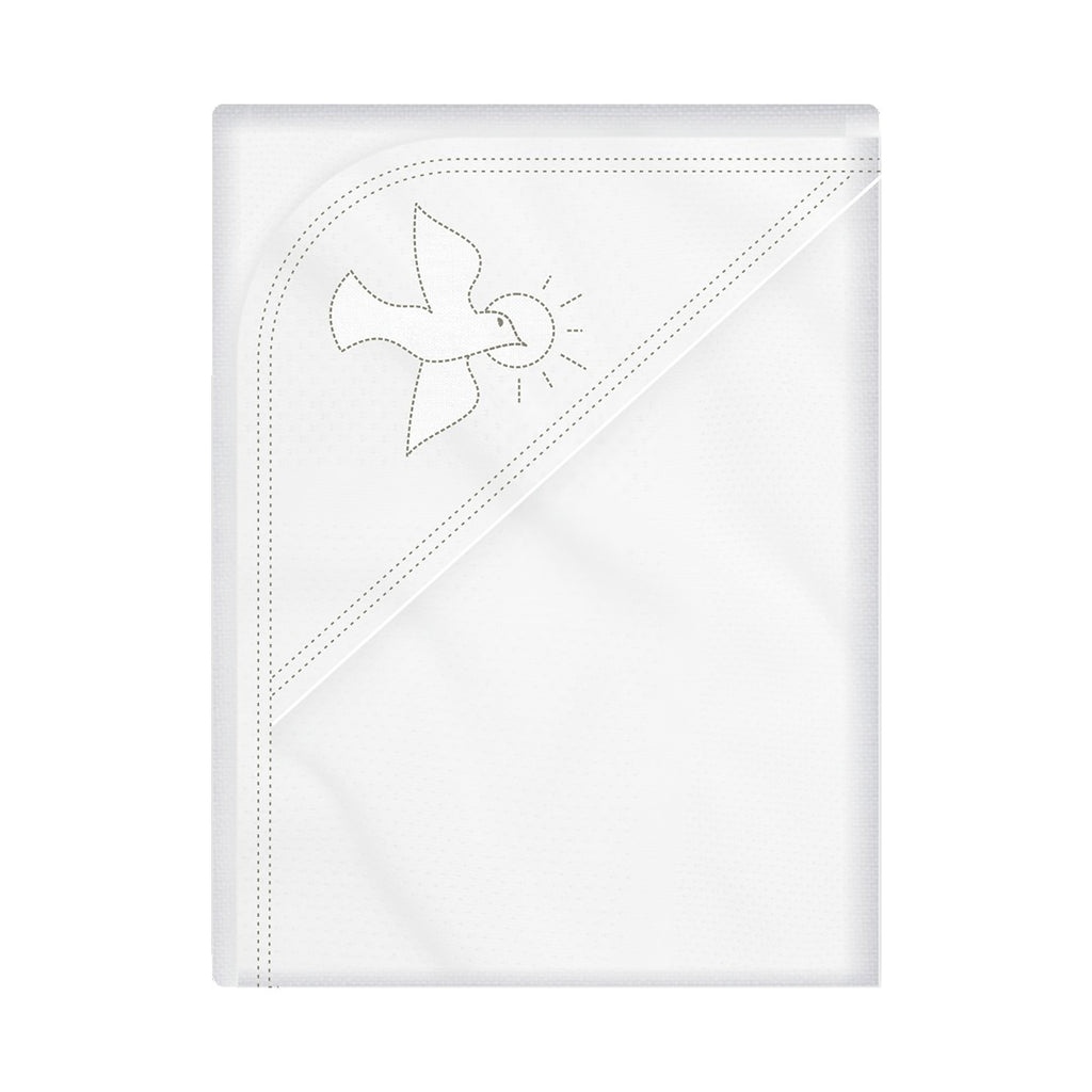 Baptism Hooded Baby Towel – 100% Combed Cotton, Soft & Allergy-Free