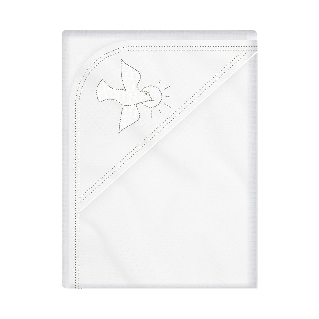 Baptism Hooded Baby Towel – 100% Combed Cotton, Soft & Allergy-Free