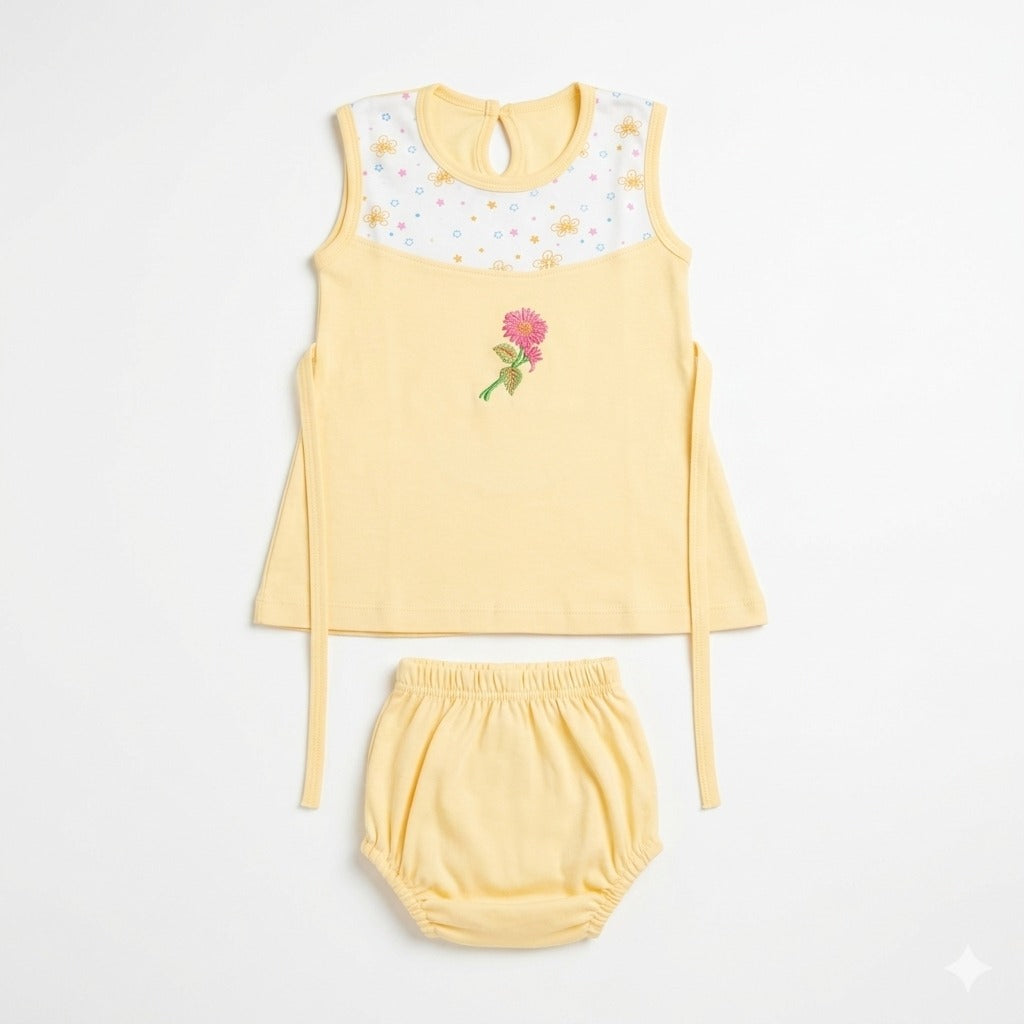 SkinCo Baby Dresses Jolly for Girls – Soft & Breathable 100% Combed Cotton Outfit