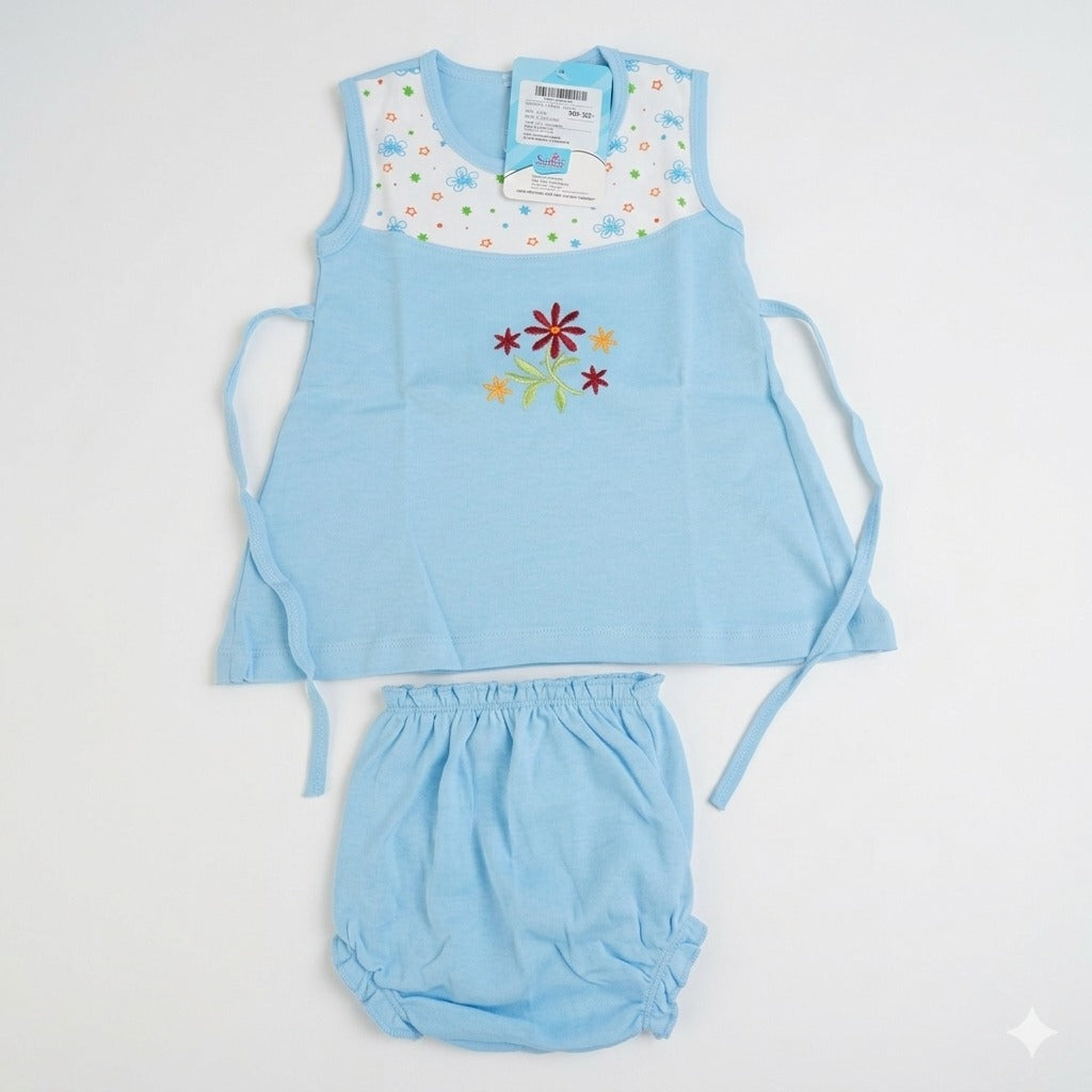 SkinCo Baby Dresses Jolly for Girls – Soft & Breathable 100% Combed Cotton Outfit