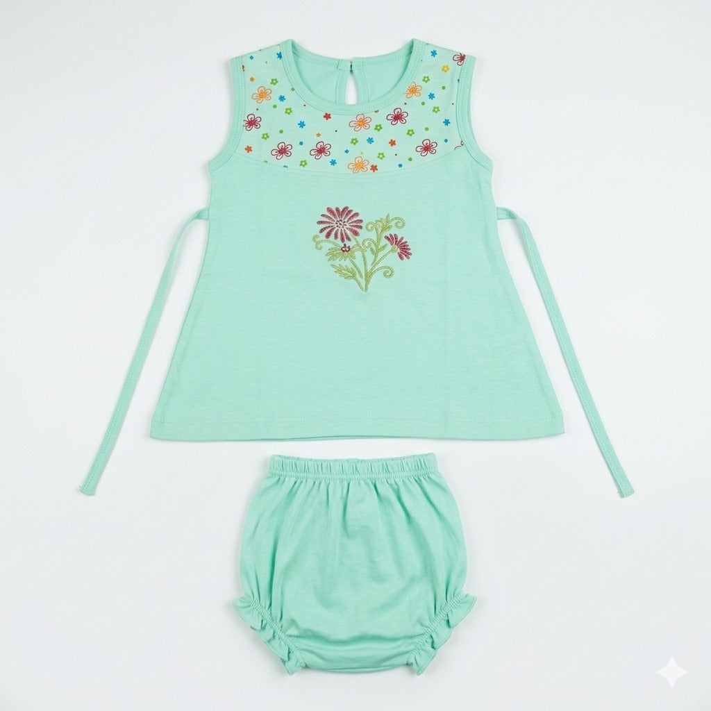 SkinCo Baby Dresses Jolly for Girls – Soft & Breathable 100% Combed Cotton Outfit