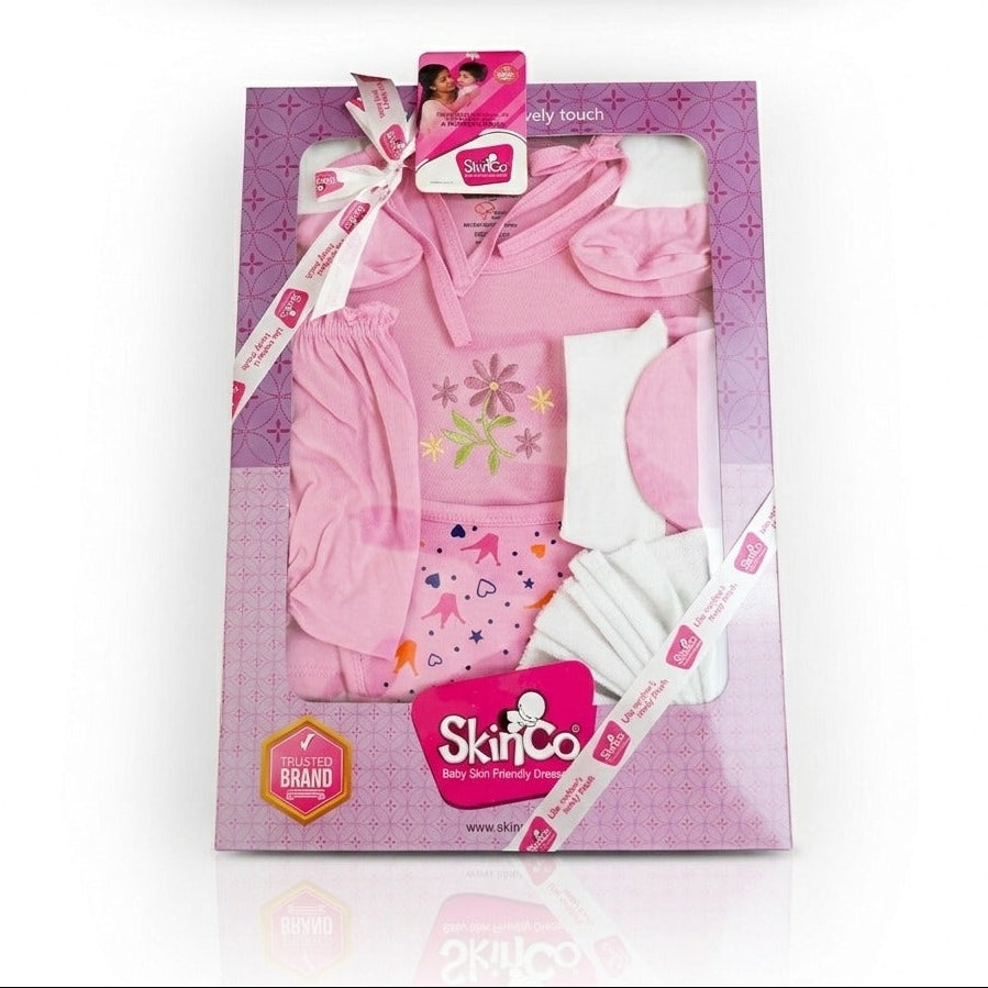 SkinCo Gift Set I for Girls – 7 Piece Newborn Gift Set with Free Soap ...