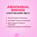 SkinCo Abdominal Binder – Postpartum & Post-Surgery Cotton Abdominal Support Belt