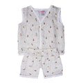 SkinCo Muslin Jabla Baby Clothing Set – Soft Cotton Top & Shorts (3 Piece Pack)
