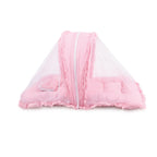Baby Net Bed Rose – Foldable Mosquito Net Bed with Soft Mattress & Pillow for Newborns